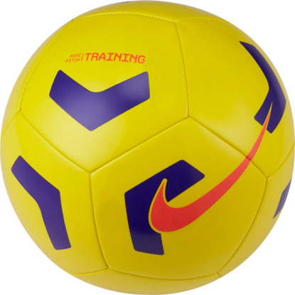 Piłka nożna Nike Pitch Training żółto-fioletowa CU8034 720