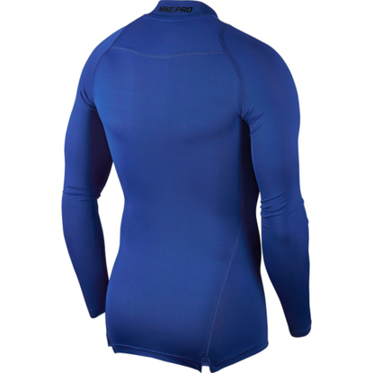 Koszulka męska Nike Pro Top Compression Mock LS niebieska 838079 480