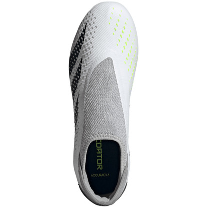 Buty piłkarskie adidas Predator Accuracy.3 Laceless FG biało-szare GZ0021