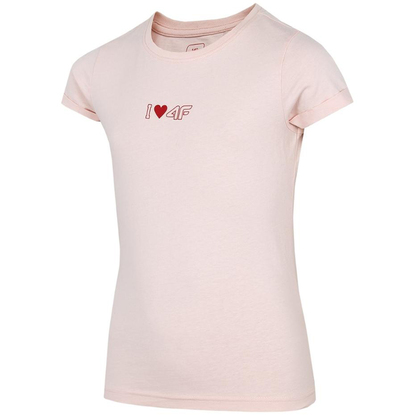 Koszulka dla dziewczynki 4F jasny róż HJZ22 JTSD005 56S