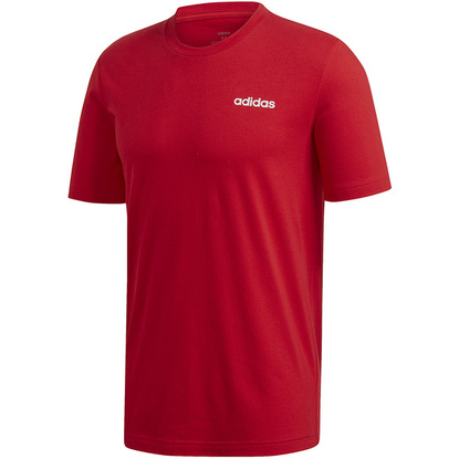 Koszulka męska adidas Essentials Plain Tee czerwona FM6214