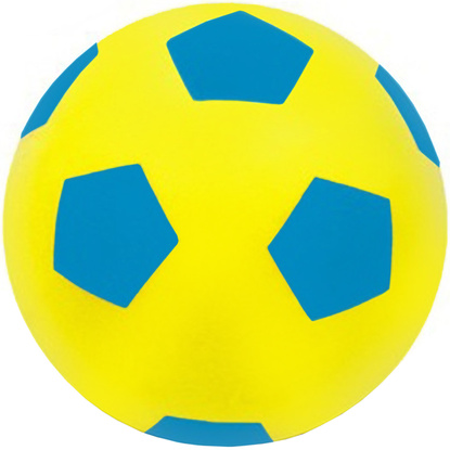 Piłka piankowa 20 cm Soft Enero żółto-niebieska 1045313