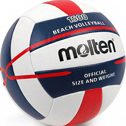 Piłka siatkowa Molten plażowa biało-granatowo-czerwona V5B1500-WN
