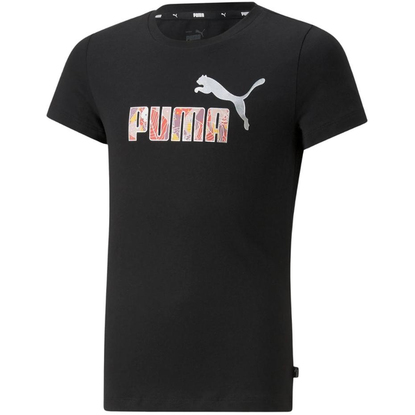 Koszulka dla dzieci Puma ESS+ Bloom Logo G czarna 670311 51