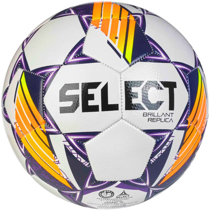Piłka nożna Select Brillant Replica vs24 biało-purpurowa 18336