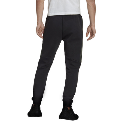 Spodnie męskie adidas Essentials Camo Print Fleece Pant czarne HL6929