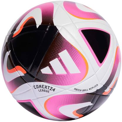 Piłka nożna adidas Conext 24 League biało-różowa IP1617