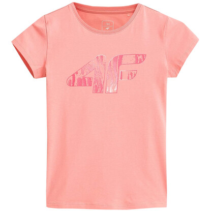 Koszulka dla dziewczynki 4F jasny róż HJZ21 JTSD009A 56S