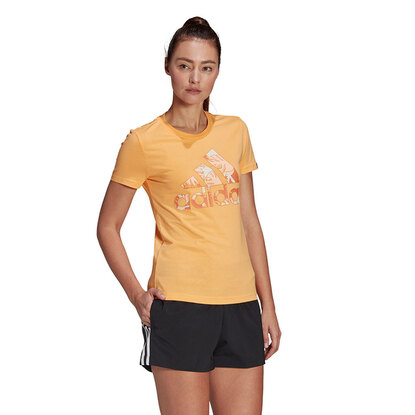 Koszulka damska adidas Tropical Graphic T-Shirt zółta GL0837