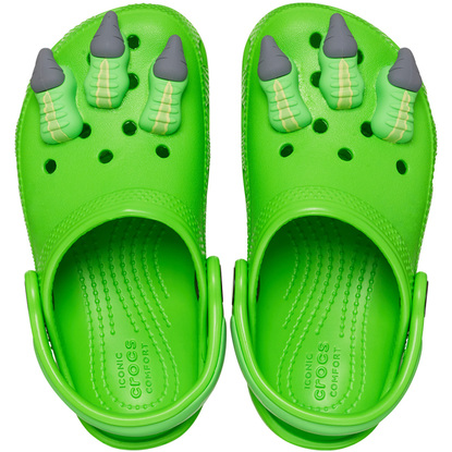 Chodaki dla dzieci Crocs Classic Iam Dinosaur Clog zielone 209700 3WA