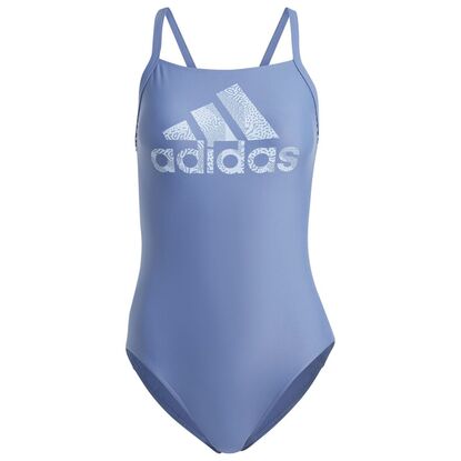 Strój kąpielowy damski adidas Big Logo niebieski IA3192