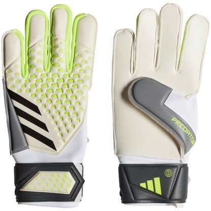 Rękawice bramkarskie adidas Predator Match Gloves biało-zielone IA0875