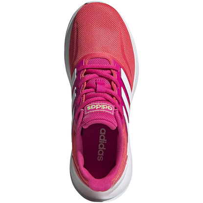 Buty dla dzieci adidas Runfalcon K czerwono-różowe EG2550