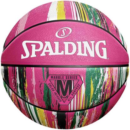 Piłka do koszykówki Spalding Marble różowa 84402Z
