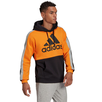 Bluza męska adidas M CB HD pomarańczowo-czarna HE4326