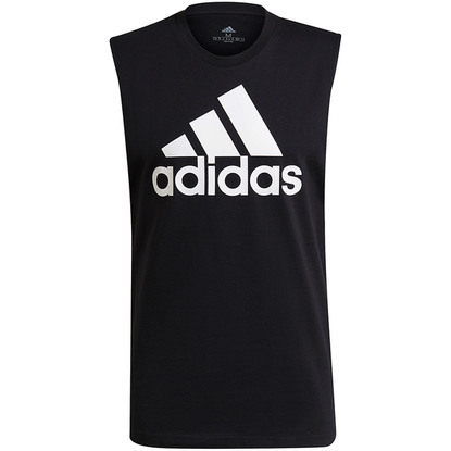 Koszulka męska adidas Essentials Big Logo Tank Top czarna GR9599
