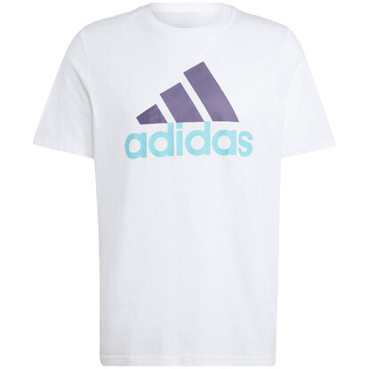 Koszulka męska adidas Essentials Single Jersey Big Logo Tee biała IJ8579