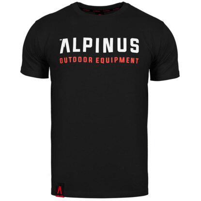 Koszulka męska Alpinus Outdoor Eqpt. czarna ALP20TC0033