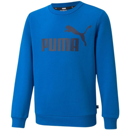 Bluza dla dzieci Puma ESS Big Logo Crew FL niebieska 586963 63