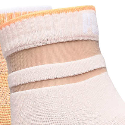 Skarpety damskie Puma Short Sock Structure 2 pary brzoskwiniowe, pomarańczowe 907621 01