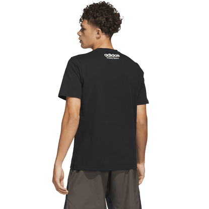 Koszulka męska adidas Inline Basketball Graphic czarna IC1855