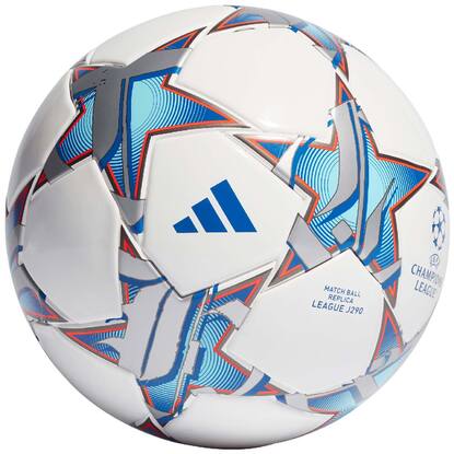 Piłka nożna adidas UCL Junior 290 League 23/24 Group Stage Kids biało-niebieska IA0946