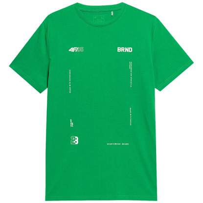 Koszulka męska 4F zielona 4FSS23TTSHM311 41S