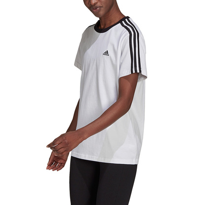 Koszulka damska adidas Essentials 3-Stripes biała H10201
