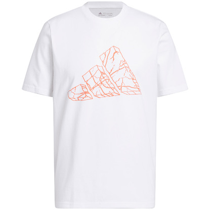 Koszulka męska adidas Pass Rock Basketball Graphic Tee biała IC1858