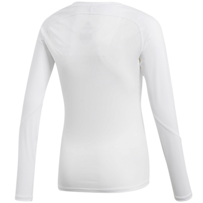 Koszulka dla dzieci adidas Alphaskin Sport LS Tee JUNIOR biała CW7325