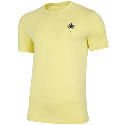 Koszulka męska 4F jasno żółta H4L22 TSM041 73S