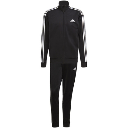 Dres męski adidas Primegreen Essentials 3-Stripes Track Suit czarny GK9651