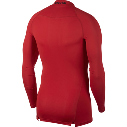 Koszulka męska Nike Pro Top Compression Mock LS czerwona 838079 657