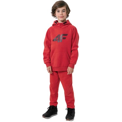 Bluza dla chłopca 4F czerwona HJZ22 JBLM002 62S
