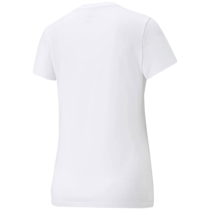 Koszulka damska Puma ESS+ Metallic Logo Tee biała 848303 02