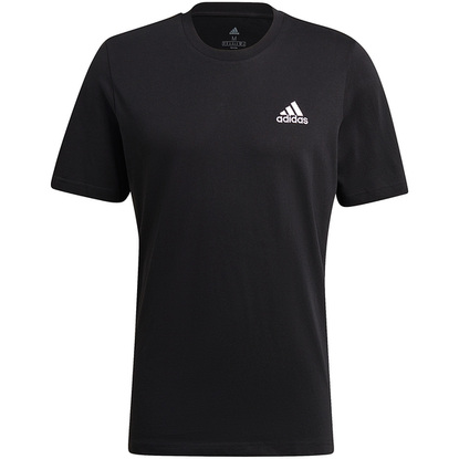 Koszulka męska adidas Essentials Embroidered Small Logo Tee czarna GK9639