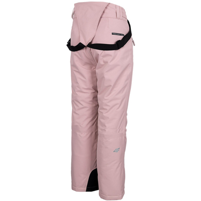 Spodnie narciarskie dla dziewczynki 4F jasny róż HJZ22 JSPDN001 56S
