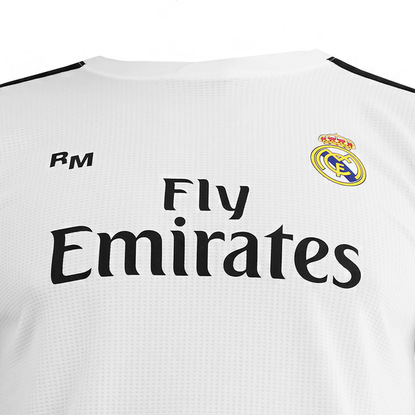 Komplet sportowy dla dzieci Real Madrid B1L Home Kit SS 2018/19 biały
