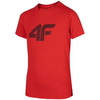 Koszulka dla chłopca 4F czerwona HJZ22 JTSM002 62S