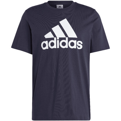 Koszulka męska adidas Essentials Single Jersey 3-Stripes Tee granatowa IC9348