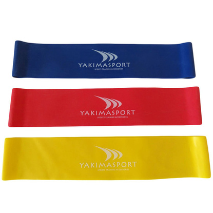 Gumy fitness Yakima Sport 3 szt. żółta, czerwona, niebieska 100114