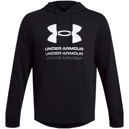 Bluza męska Under Armour UA Rival Terry Graphic Hoodie czarna 1386047 001