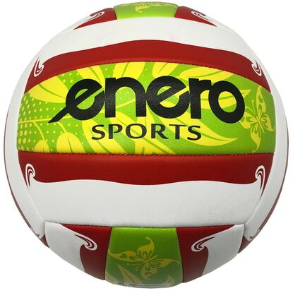 Piłka siatkowa plażowa Enero Sports zielono-biało-czerwona 1030722