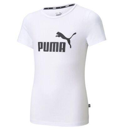 Koszulka dla dzieci Puma ESS Logo Tee G biała 587029 02