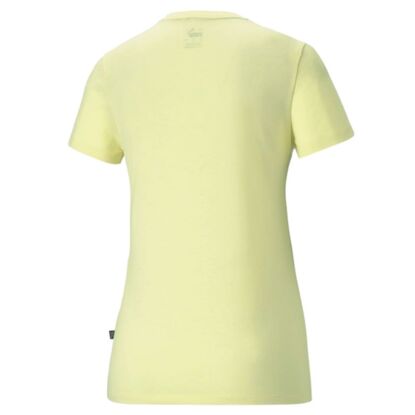 Koszulka damska Puma ESS Logo Heather żółta 586876 40