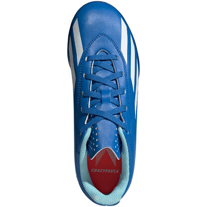 Buty piłkarskie dla dzieci adidas X Crazyfast.4 TF niebieskie IE4067
