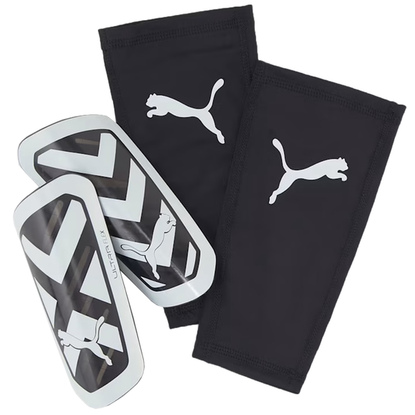 Ochraniacze piłkarskie Puma Ultra Flex Sleeve czarno-białe 30871 03