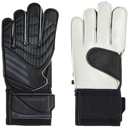 Rękawice bramkarskie dla dzieci adidas Predator Training czarno-białe IW6281