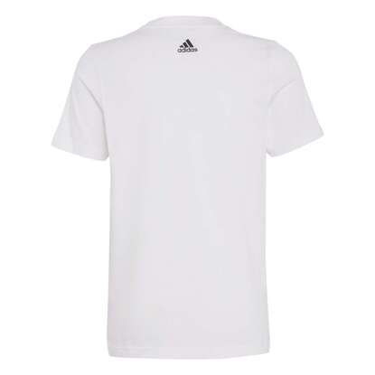 Koszulka dla dzieci adidas Essentials Linear Logo Cotton Tee biała IC9969