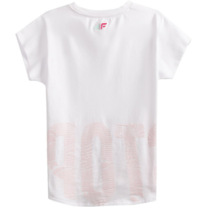 Koszulka dla dziewczynki 4F biała HJL21 JTSD006 10S
